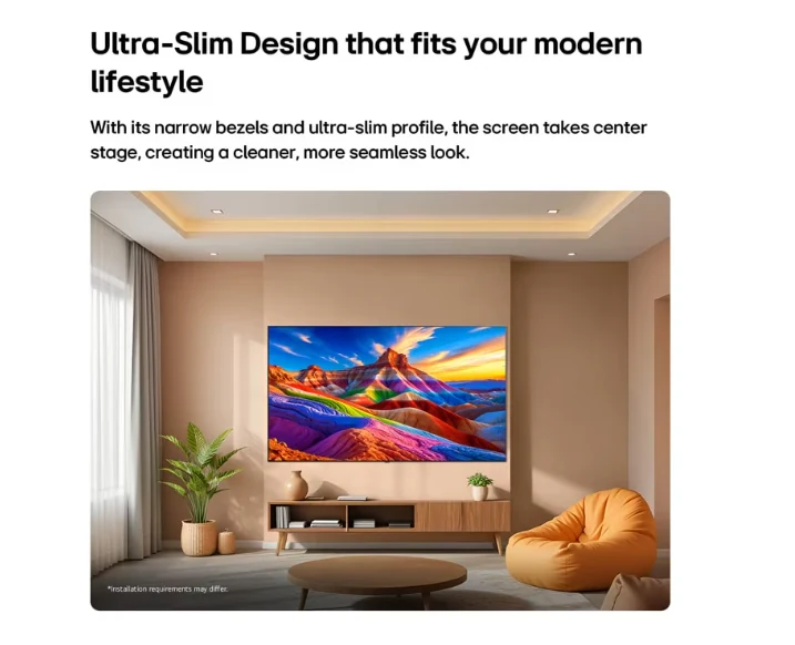 Ultra-Slim design